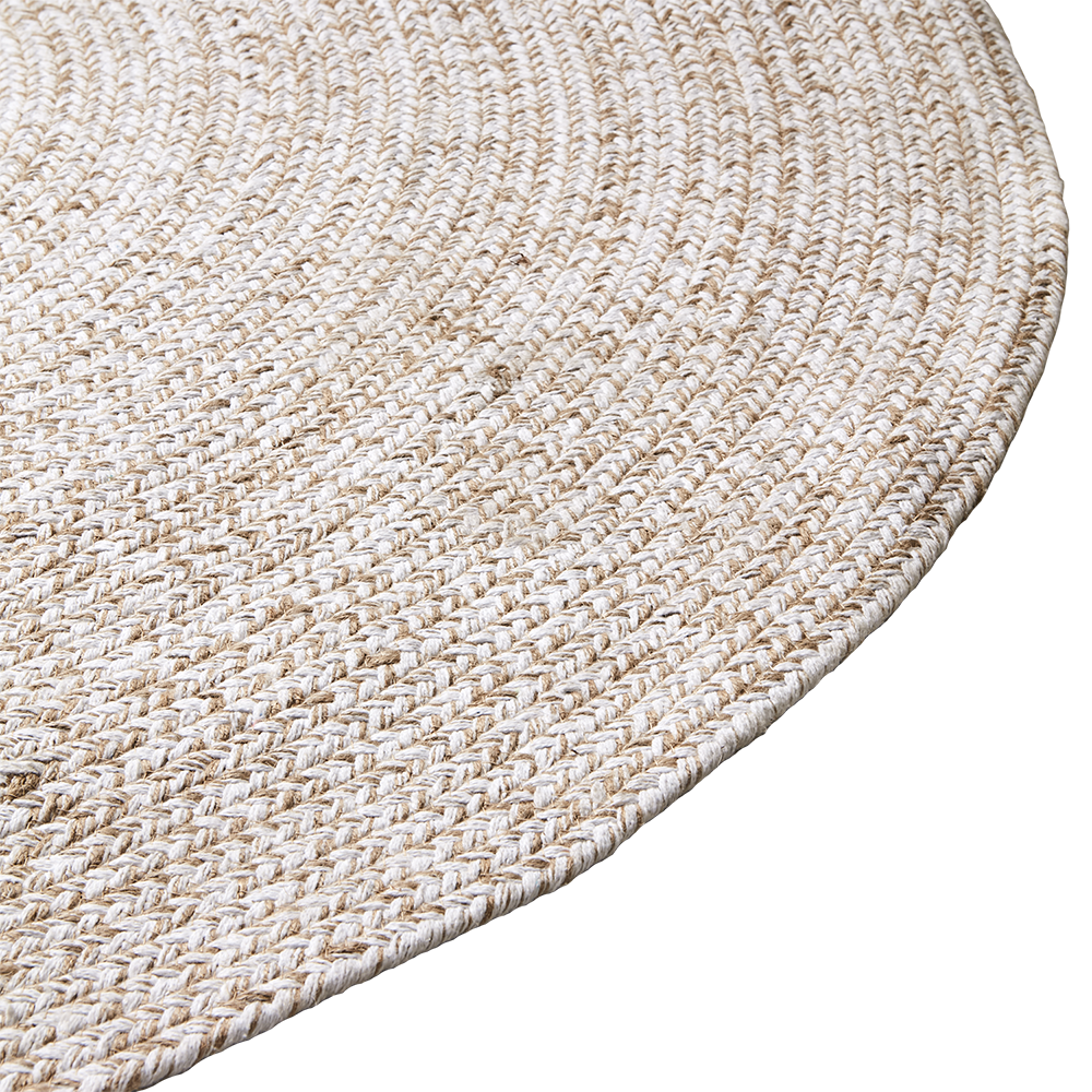  JUNI Matte natur/weiß Ø150 cm