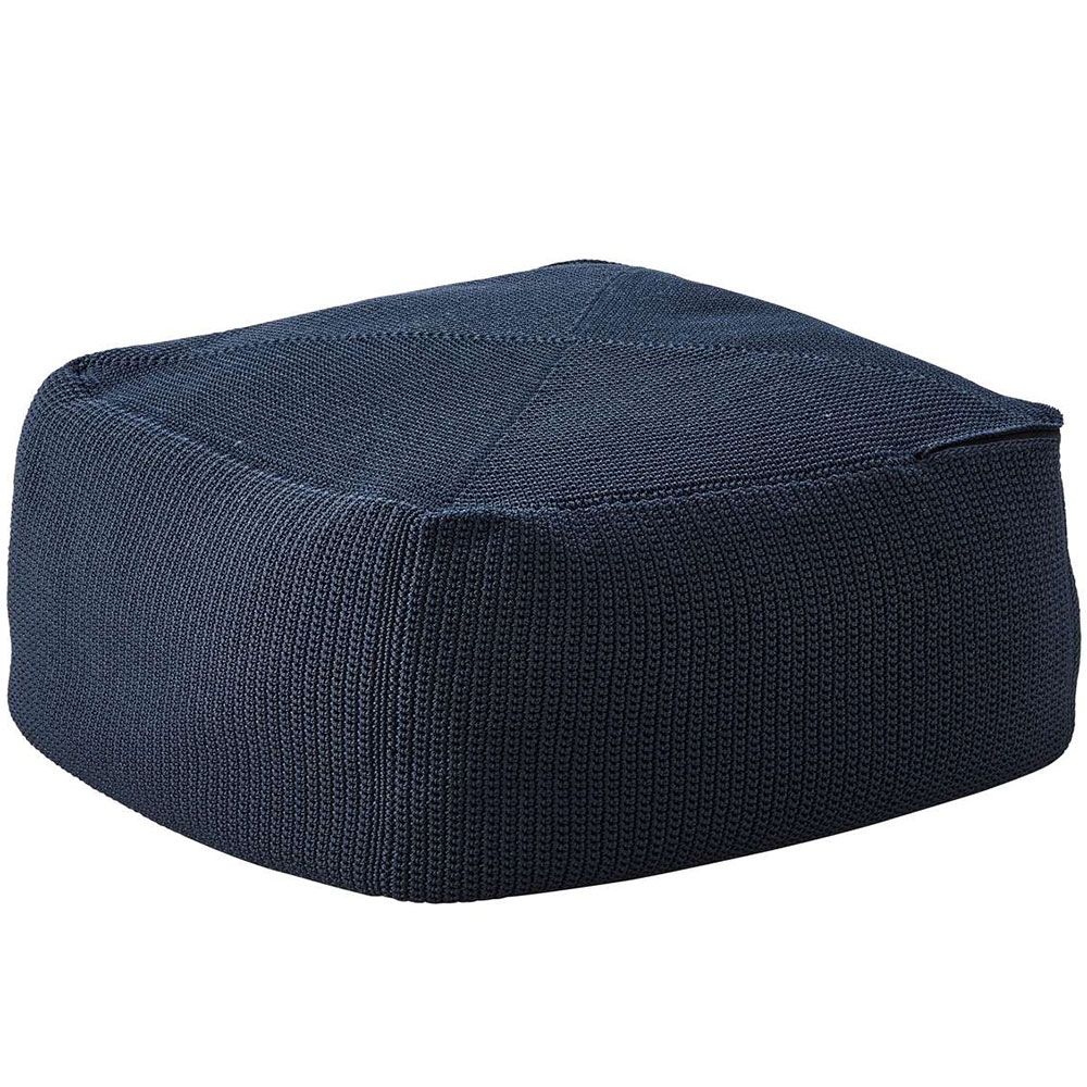 Divine Hocker 55X55 cm Blau