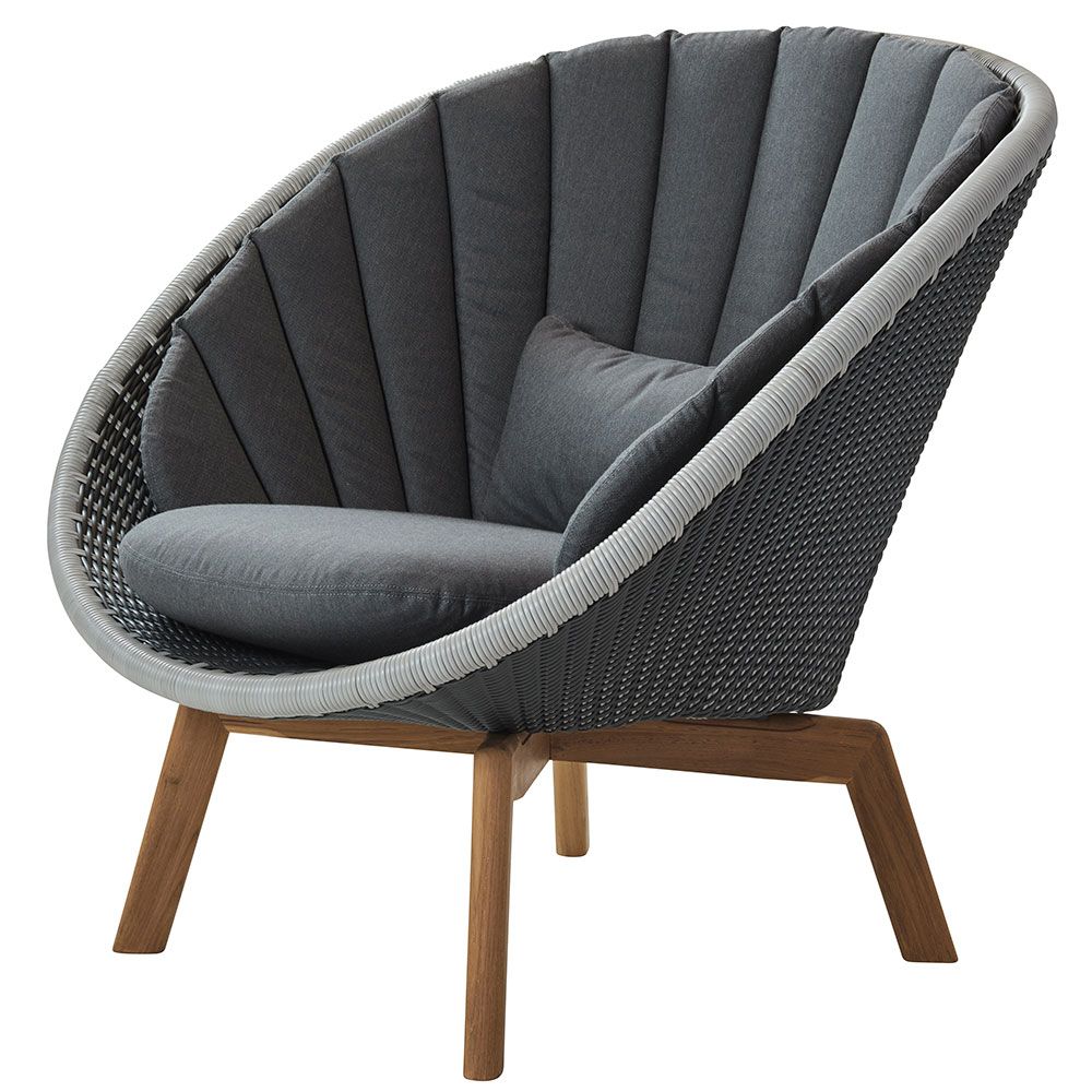 Peacock Lounge Sessel Grau