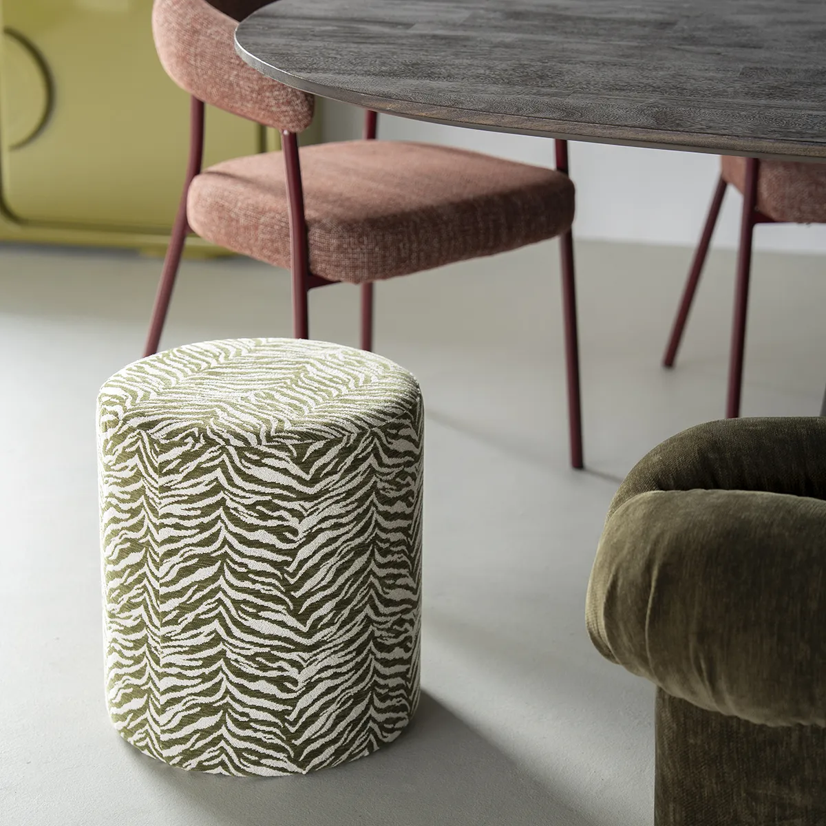 Hocker Tigra Green H42 cm