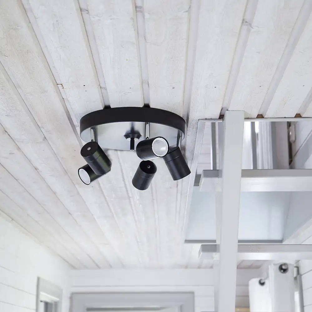 Korrekter Deckenstrahler 5-lagig Schwarz 