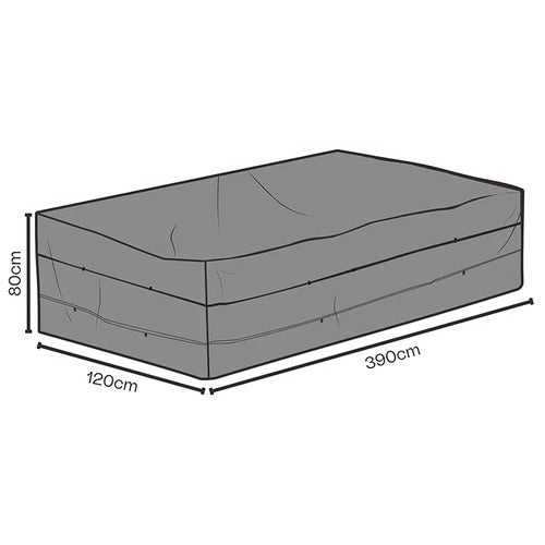  Möbelschutz 390x120x80 cm Black breathable