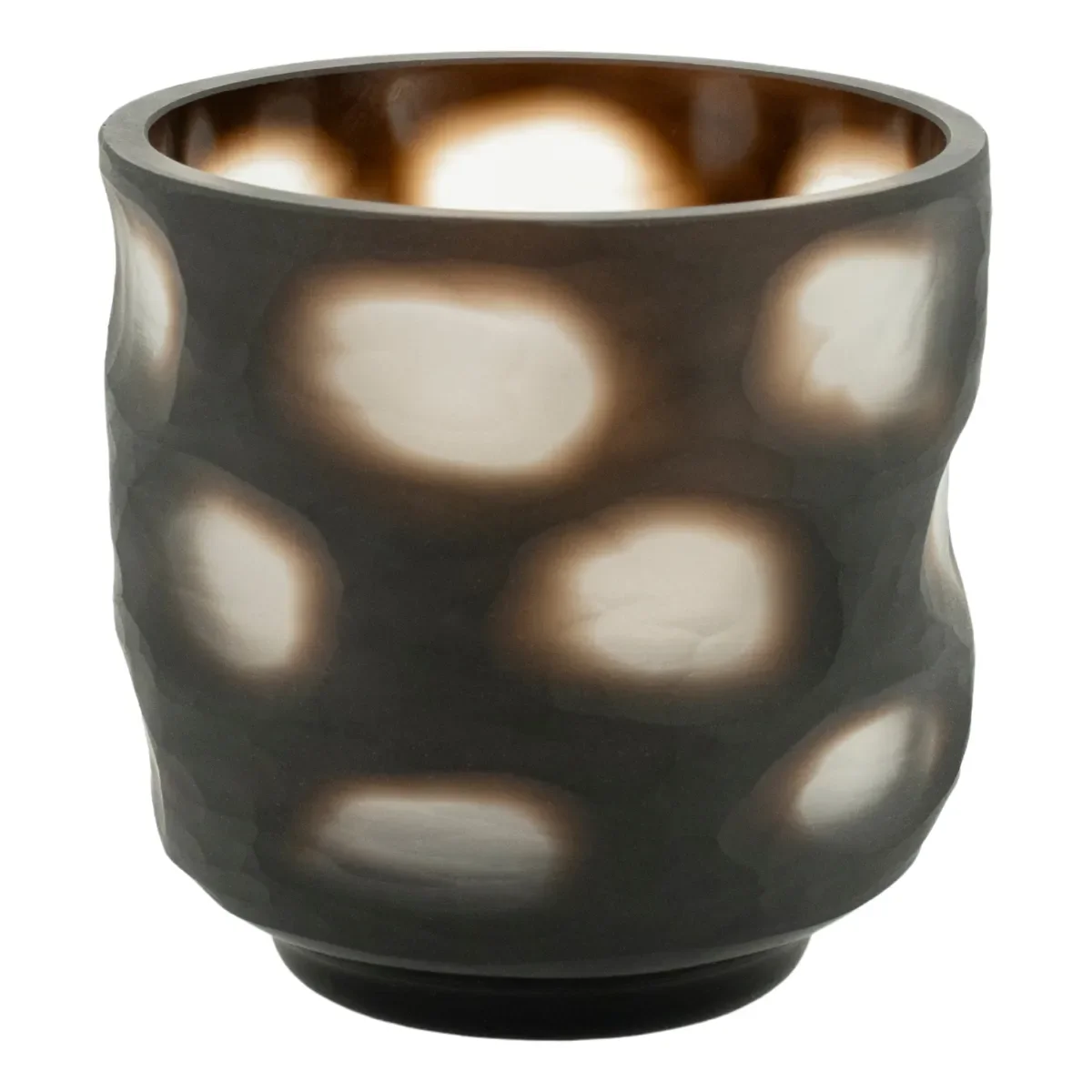 Koba small 13,5x13,5x13,5 cm Glas Braun