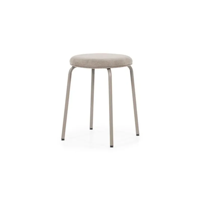 Skola Hocker 37x37x48 cm Metall taupe