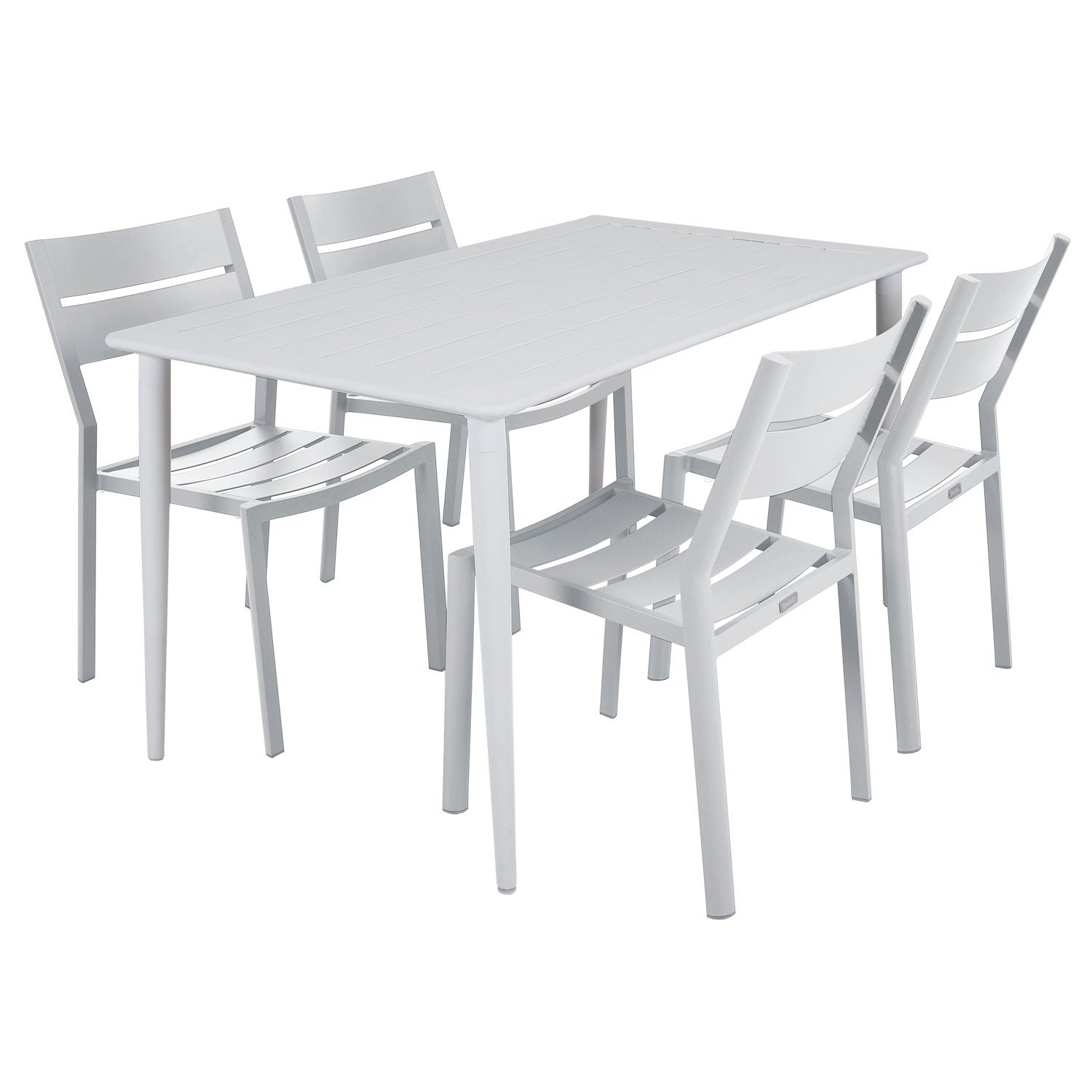 Nimes/Delia Esstischgruppe Weiß