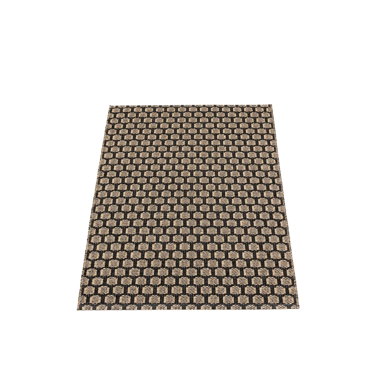 Wendbarer Kunststoffteppich MIMI Black/Beige 70x180 cm