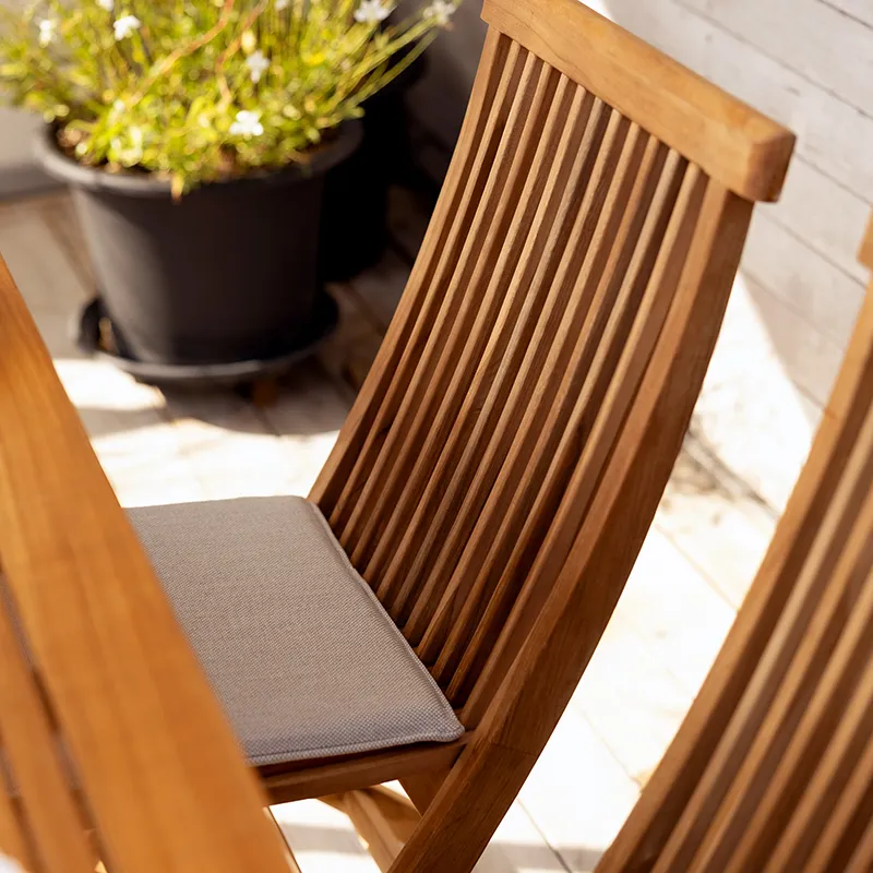 Turin Esszimmerstuhl Natur Teak 