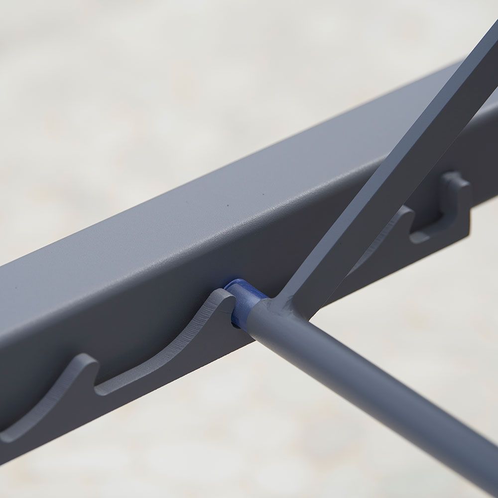 Relax Sonnenliege Hellgrau