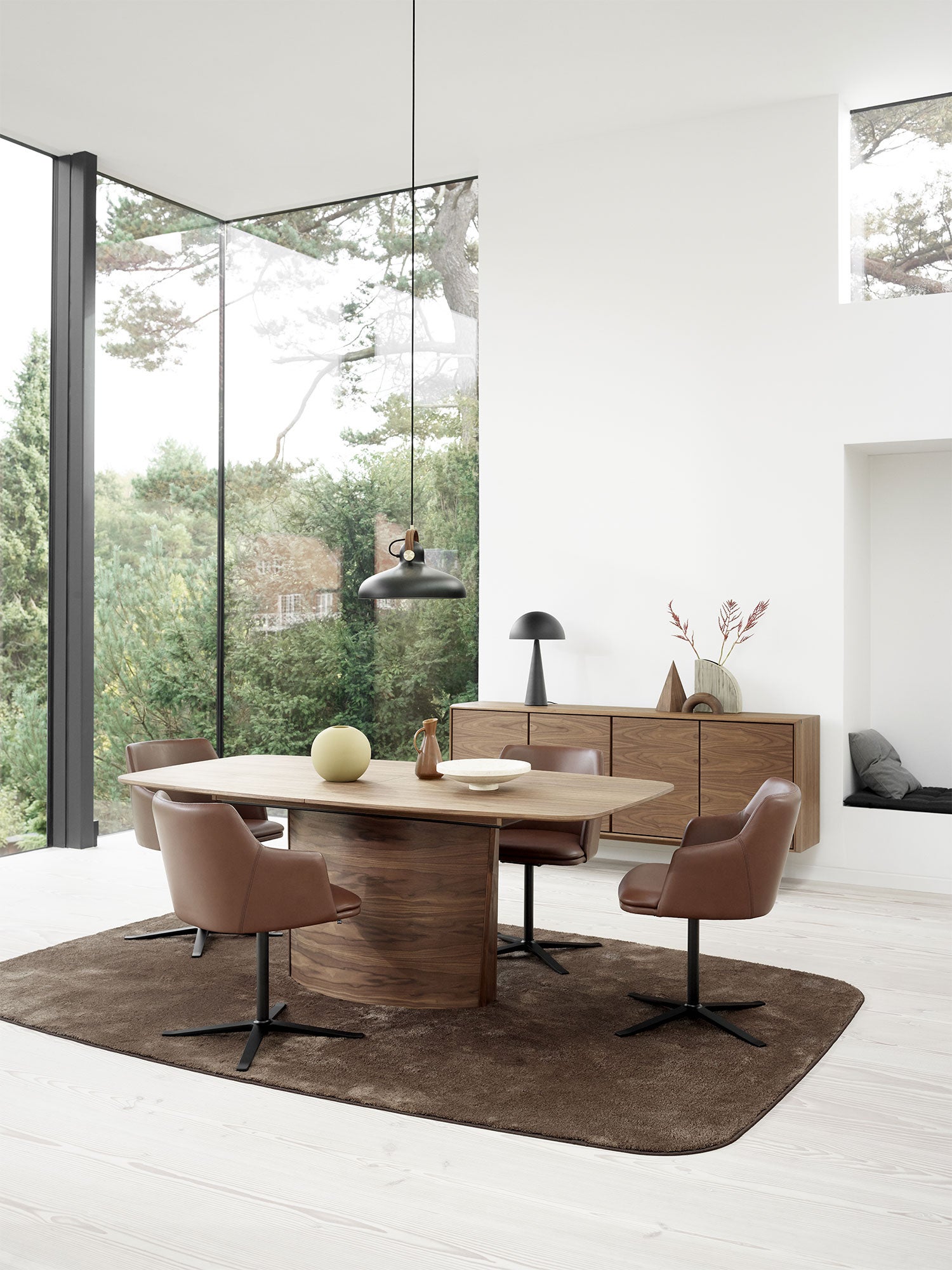 Sm117 Tisch Walnuss Naturöl 192-252X102X74Cm 