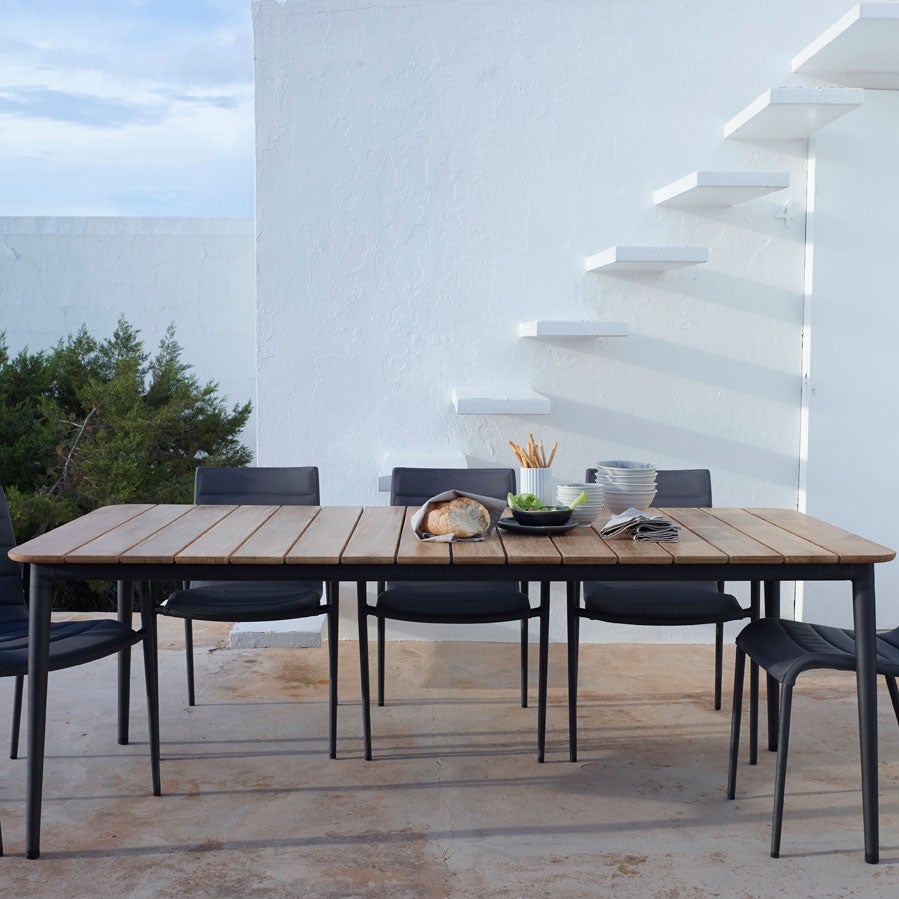 Core Esstisch 90X210 Lava Grau