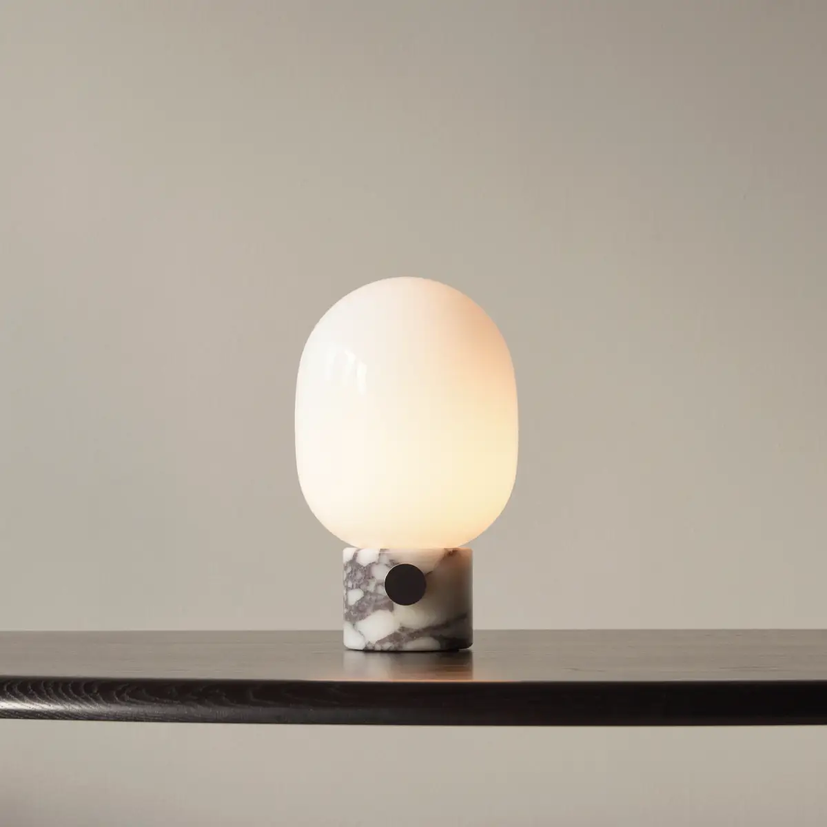 JWDA Tischlampe Marmor Calacatta Viola Groß