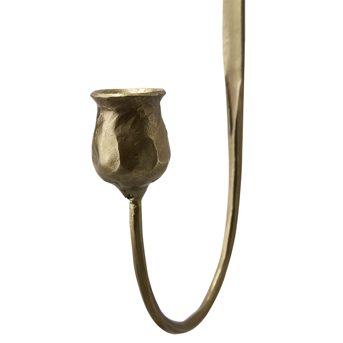 Wandkerzenhalter Francis L Brass H57 cm
