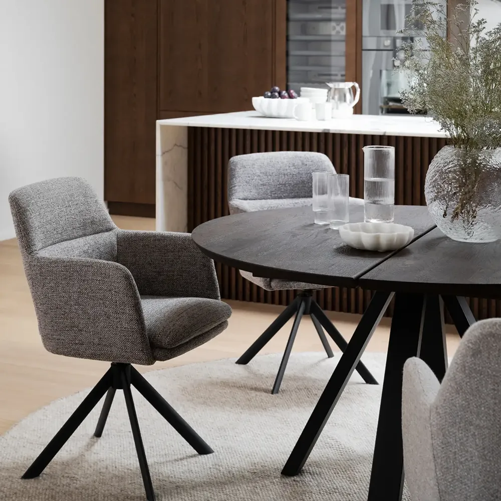 Gladstone Stuhl mit Armlehnen dunkelbeige