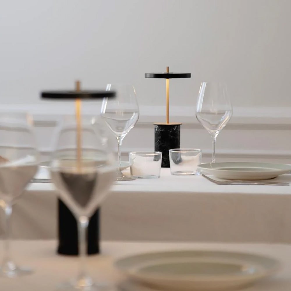 Asteria Move Mini Tragbare Lampe Black Marble