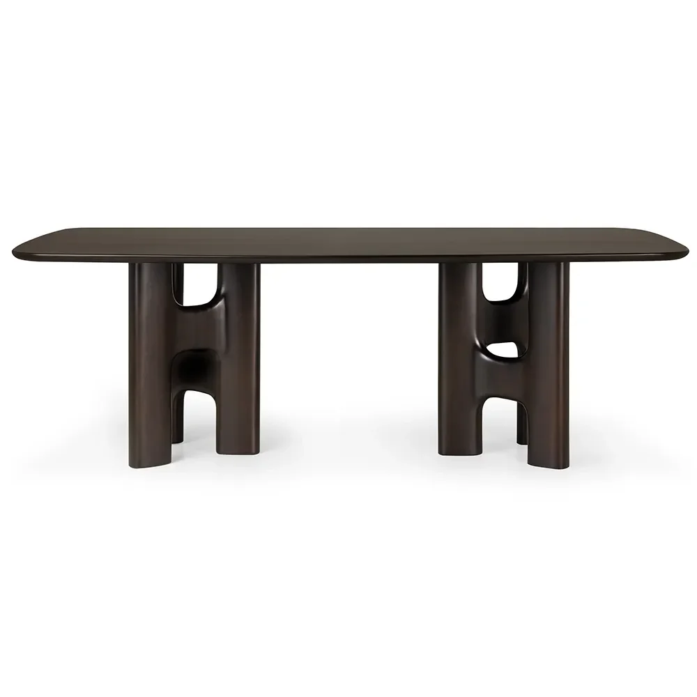 Flow Esstisch 110x220 cm Mahagoni