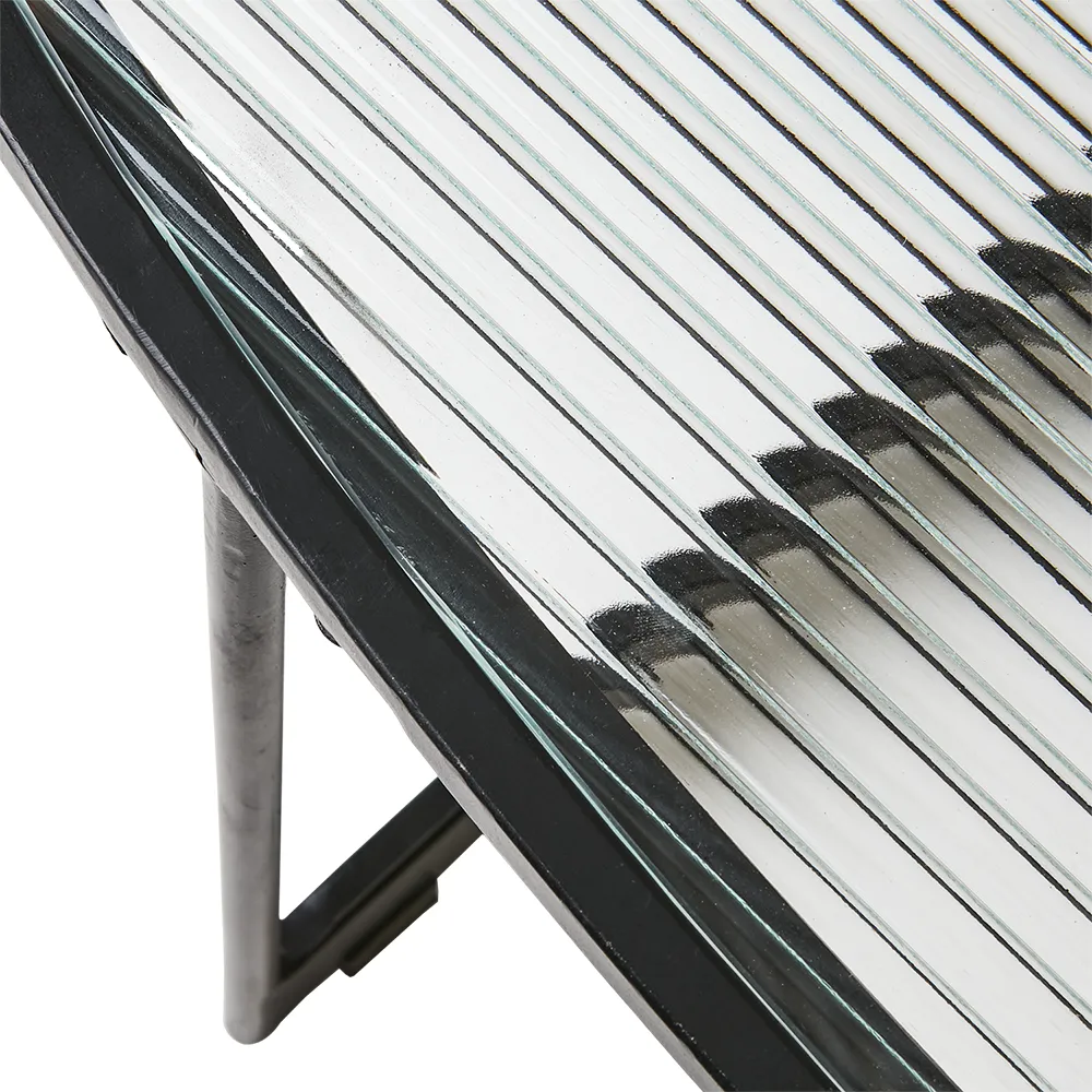 MILAN Tisch schwarz/Glas