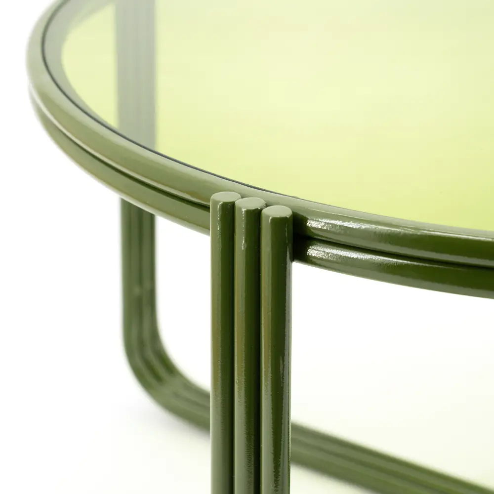 Groovy Couchtisch – grün, 63 x 63 x 35 cm