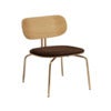 Curious Loungesessel Eiche/Messing Teddy Brown