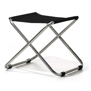 Chico Fußhocker schwarz Aluminium/Textil