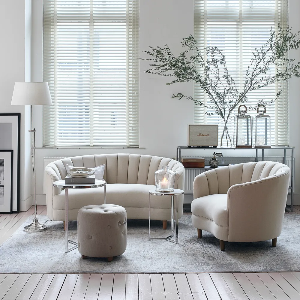 Fußhocker Bowery Flax