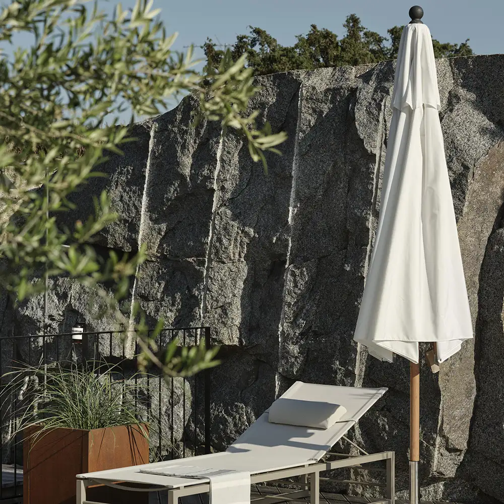 Paliano Sonnenschirm 350 cm natur/weiß