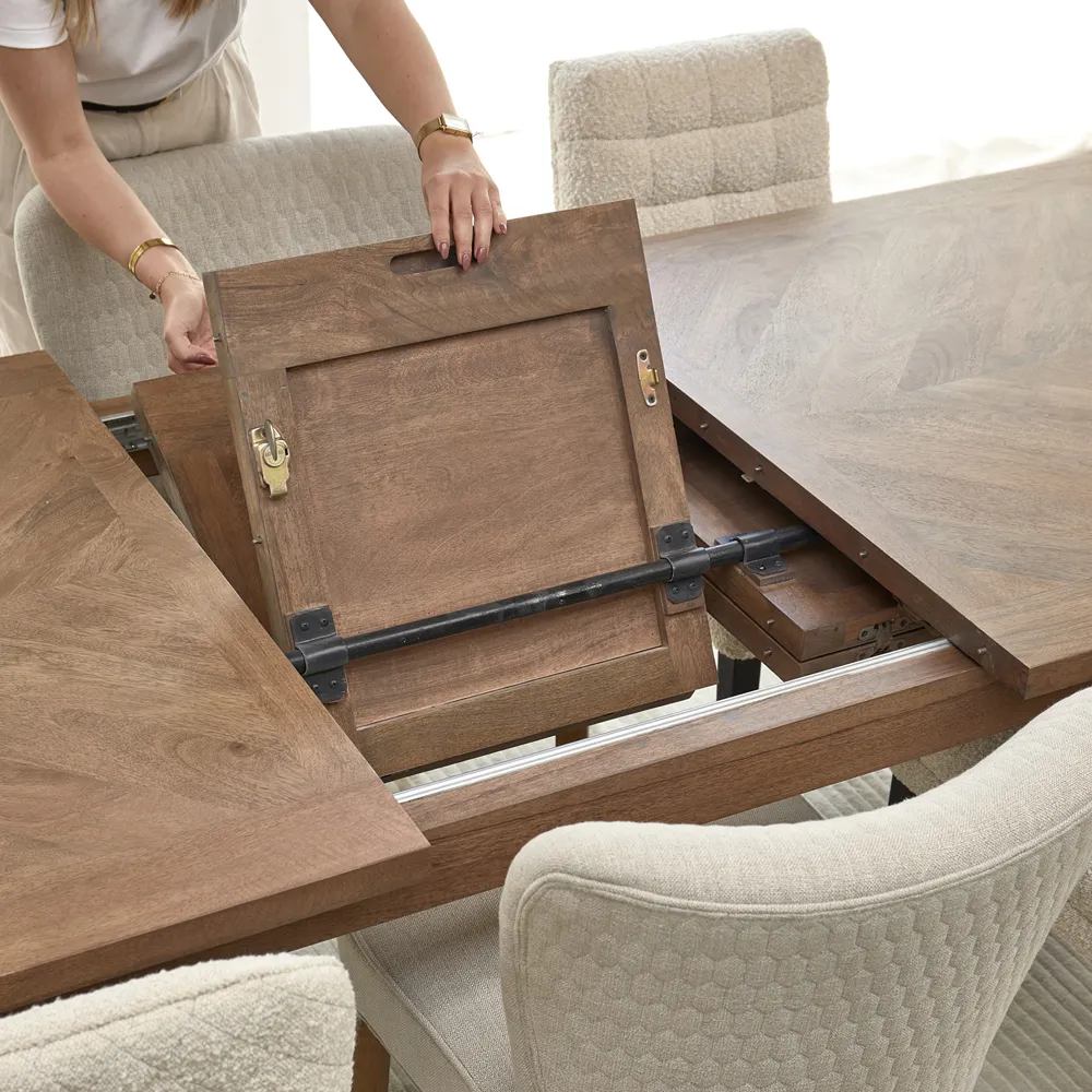 Bodie Hill Ausziehbarer Esstisch 310/265/220x100 cm