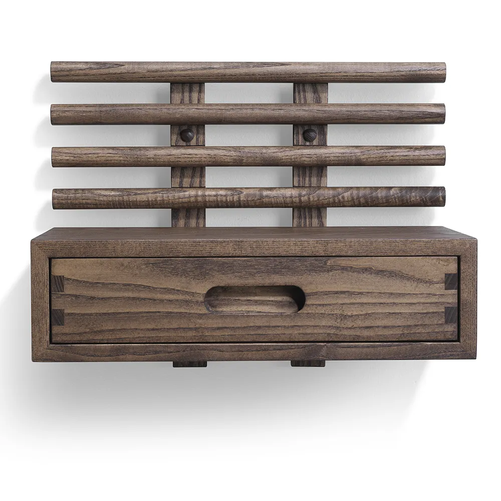 Zana Nachttisch mit Schublade Esche braun geölt