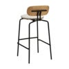 Curious Barhocker Eiche/Schwarz Teddy White
