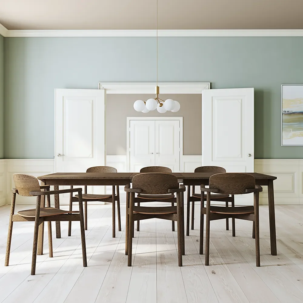 SM142 Tisch Eiche Mokkabraun Lackiert Geölt