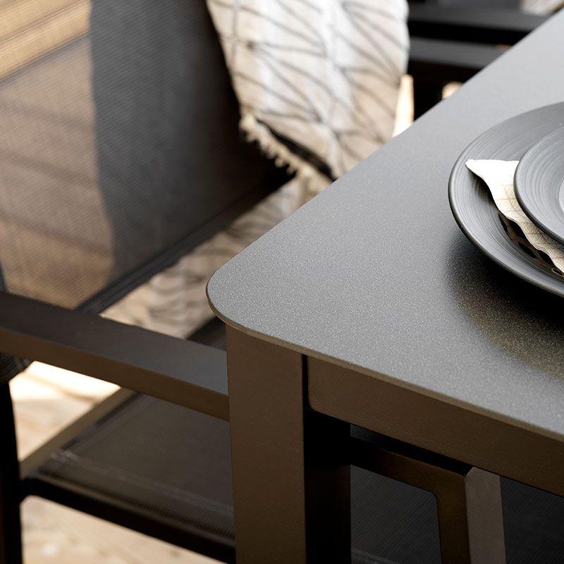 Rana Esstisch 90x150 cm schwarz