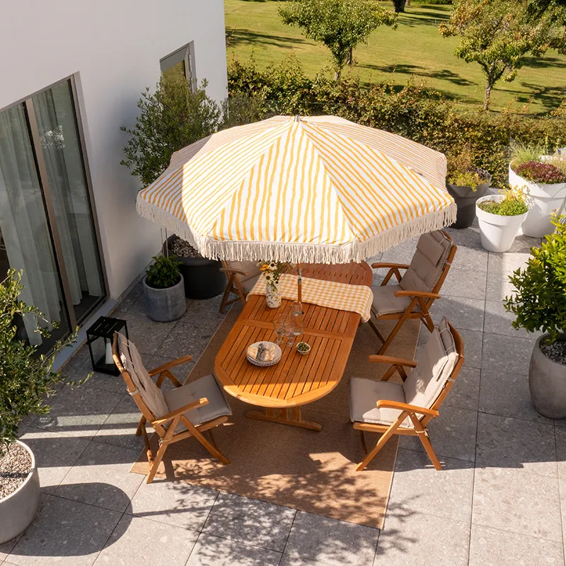 Veronica Sessel Natur Teakholz