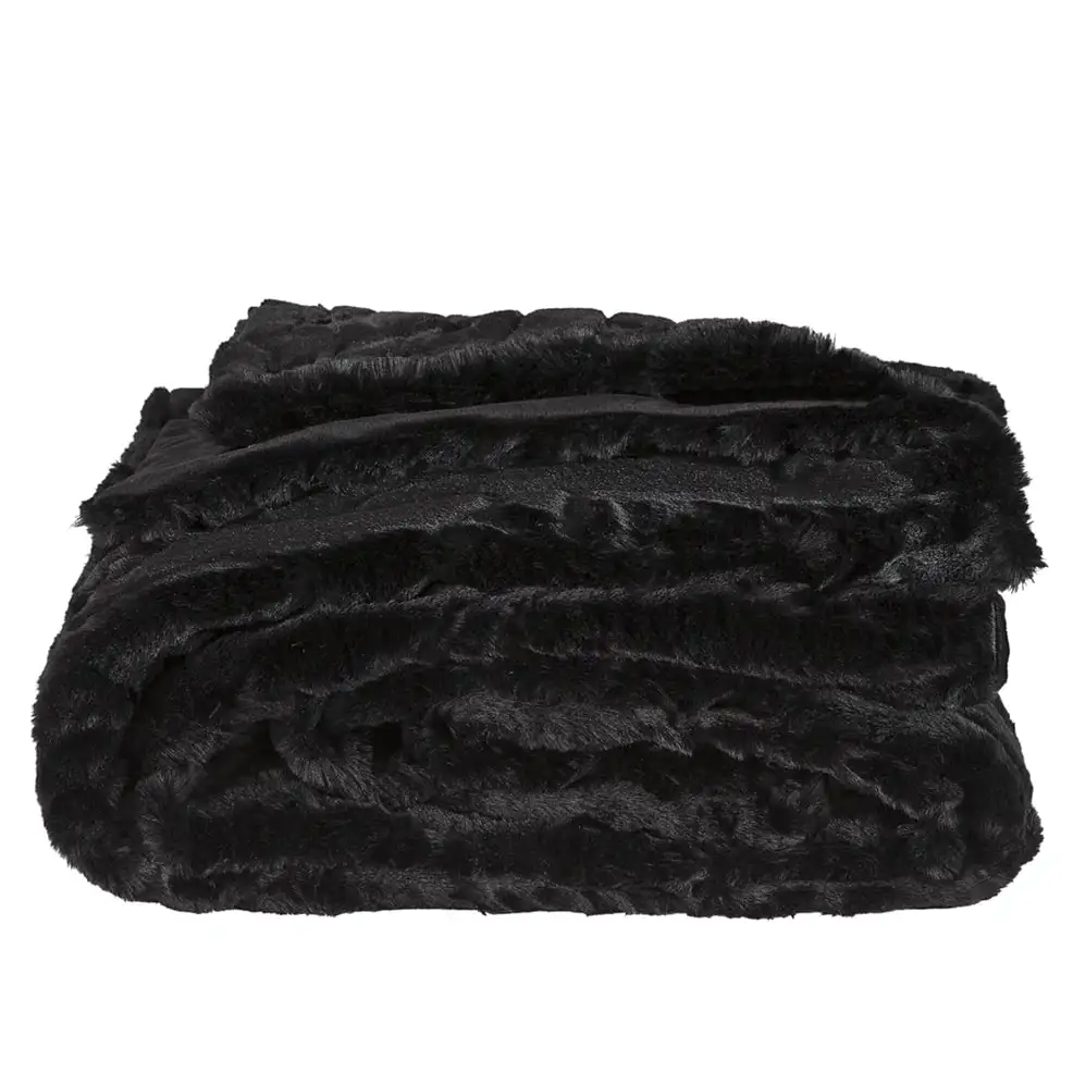 Celine Überwurf 127x150 cm Schwarz