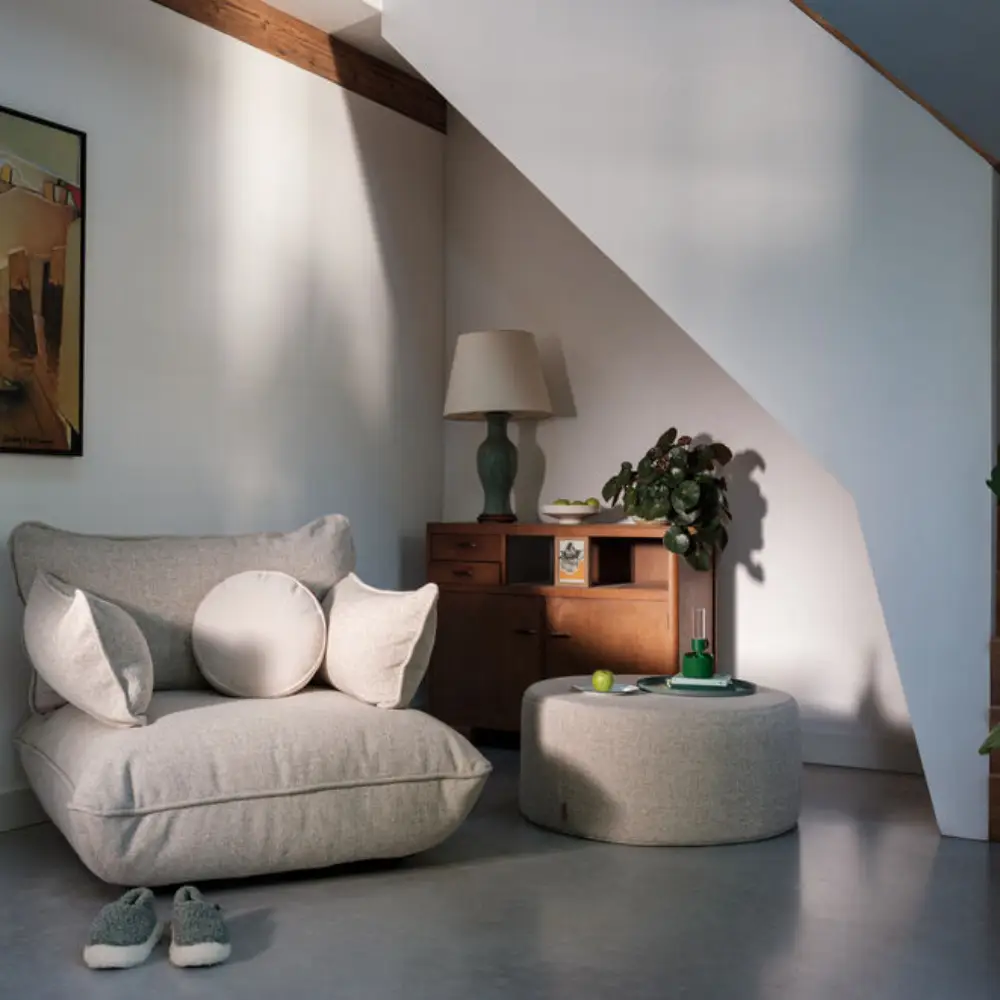 sumo armlehne boucle recycled beige