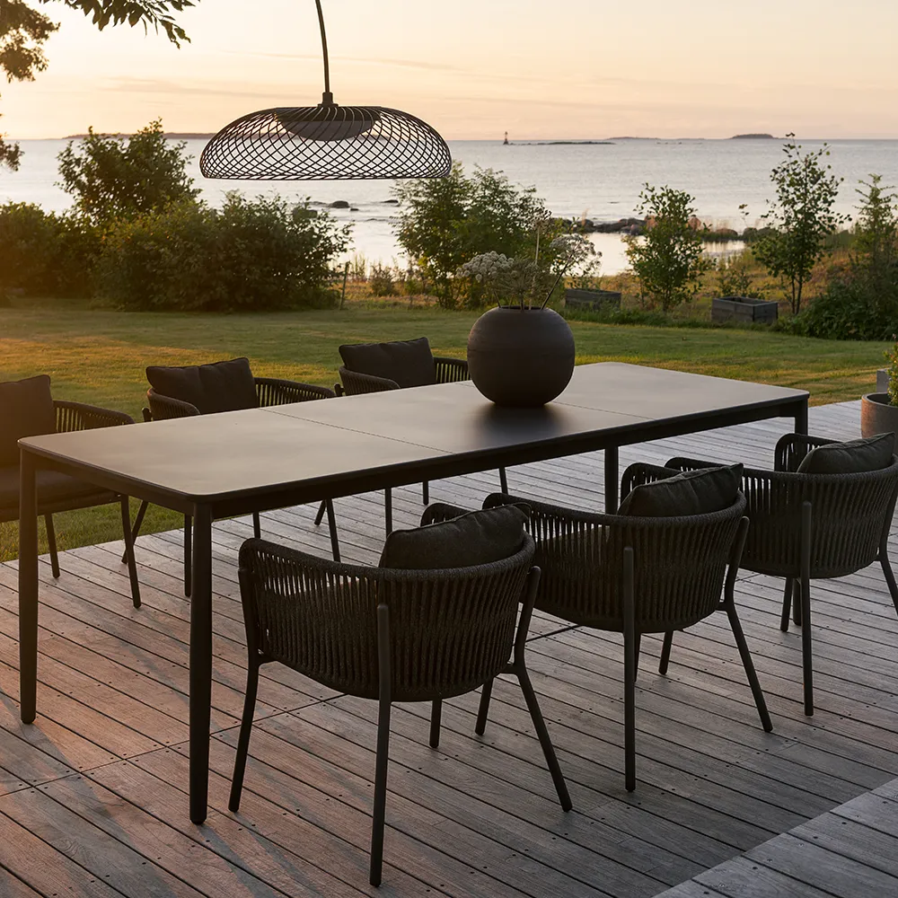 Tira Esstisch 235x90 cm Charcoal grey