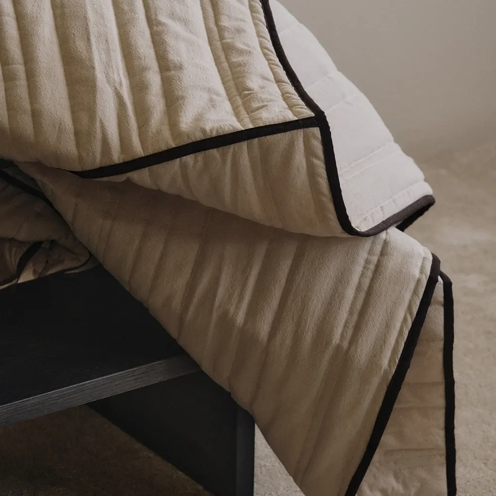 Bettüberwurf aus Bio-Baumwolle Vari Single