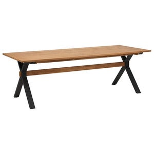 Mark esstisch 95x230 cm schwarz / teak