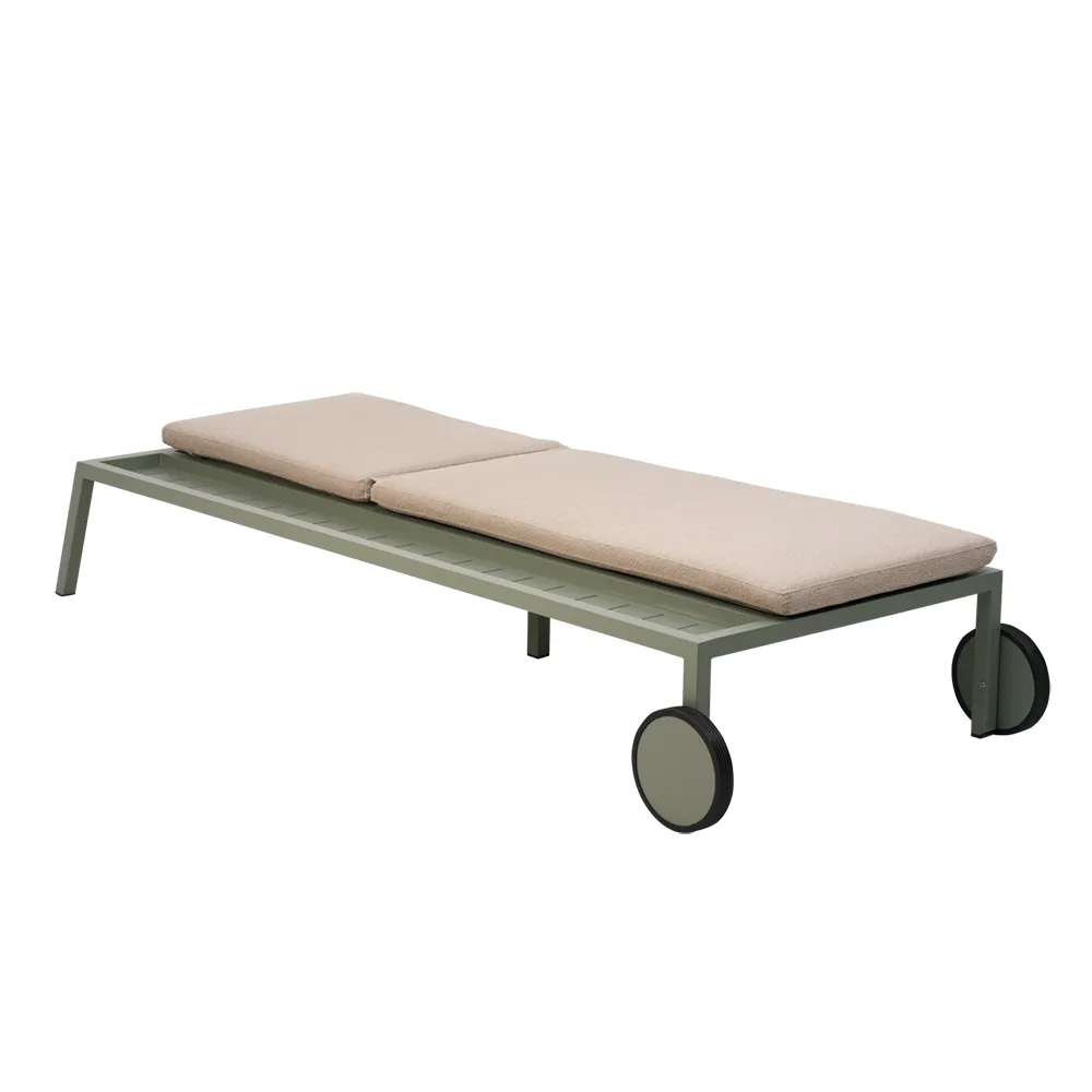 2er-pack Samvaro sonnenliege  Dusty green / Teddy beige