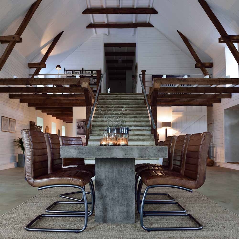 Campos Esstisch 80X80 aus Beton