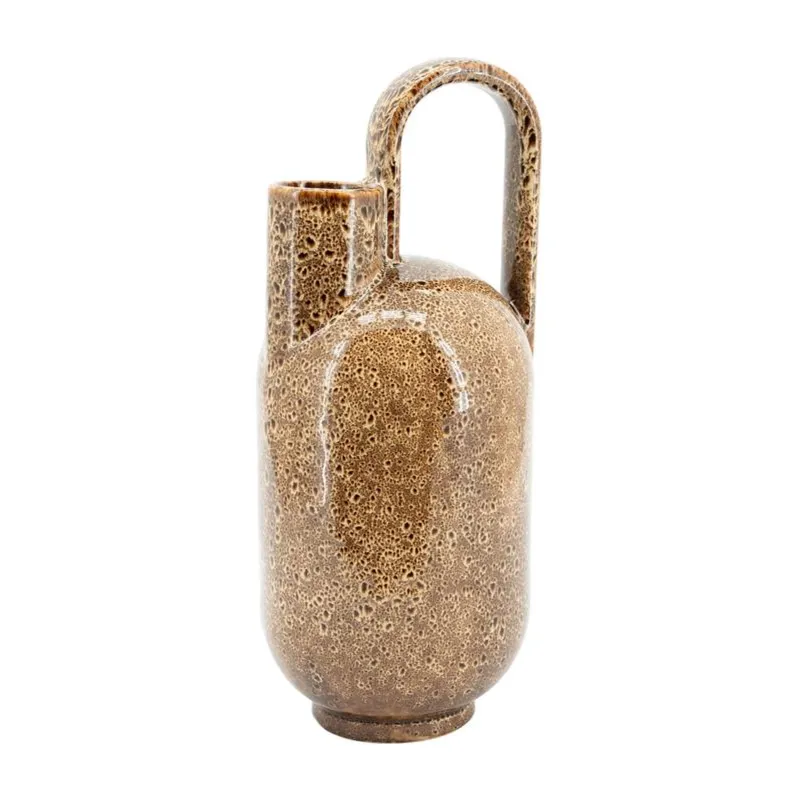 Kyanta large 16x15,5x37,5 cm Steingut Braun