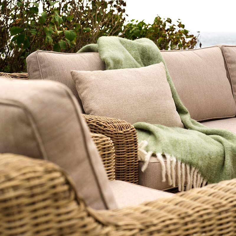 Glendon Sessel rustikal Rattan