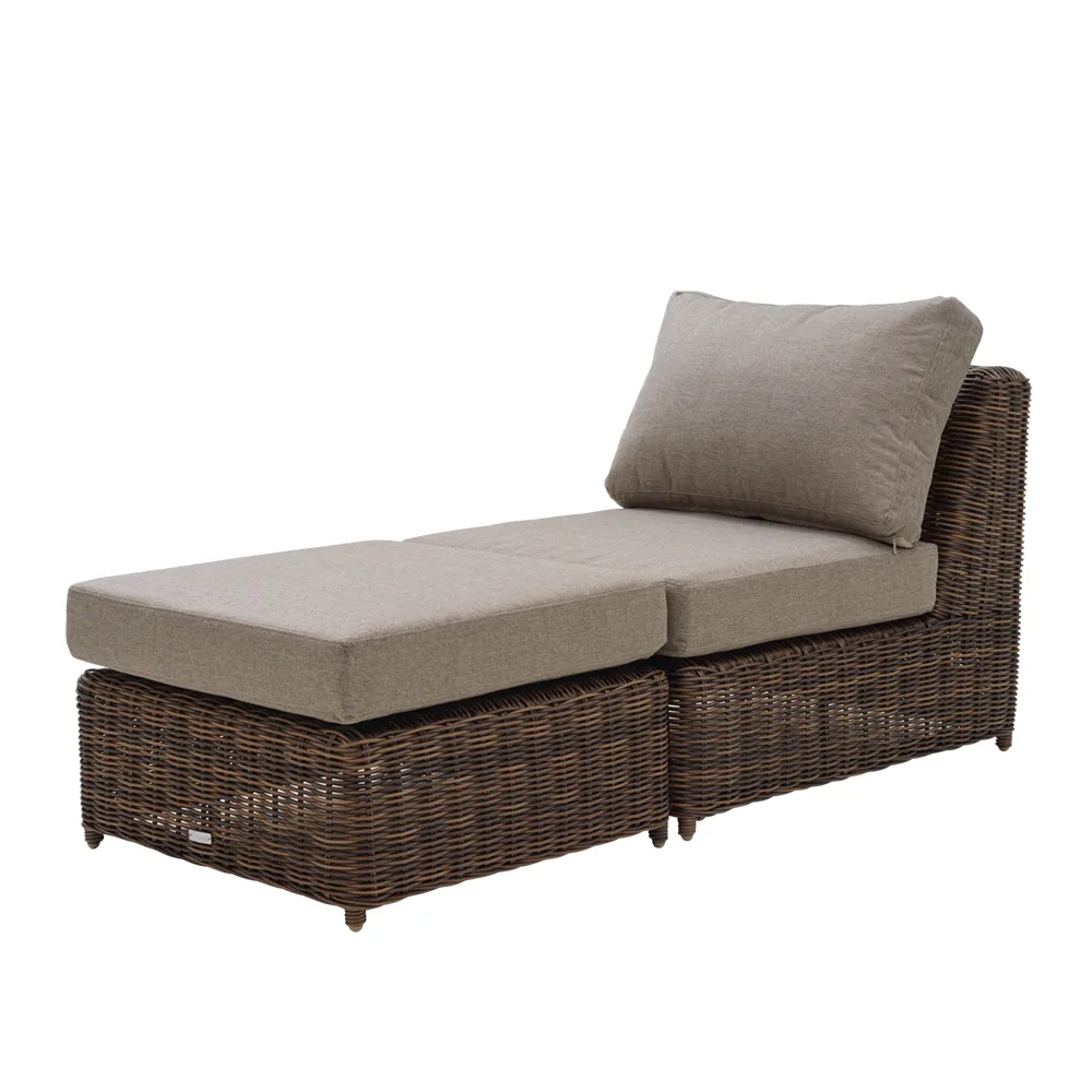 Glendon ottomane  Dark brown / Soft moose