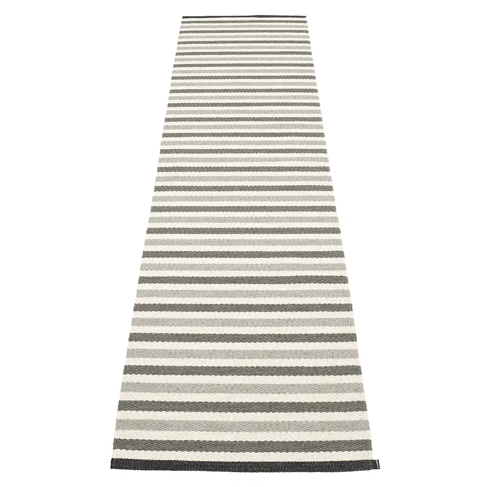 Teo Teppich 70x300 cm Warm Grey/Charcoal/Vanilla