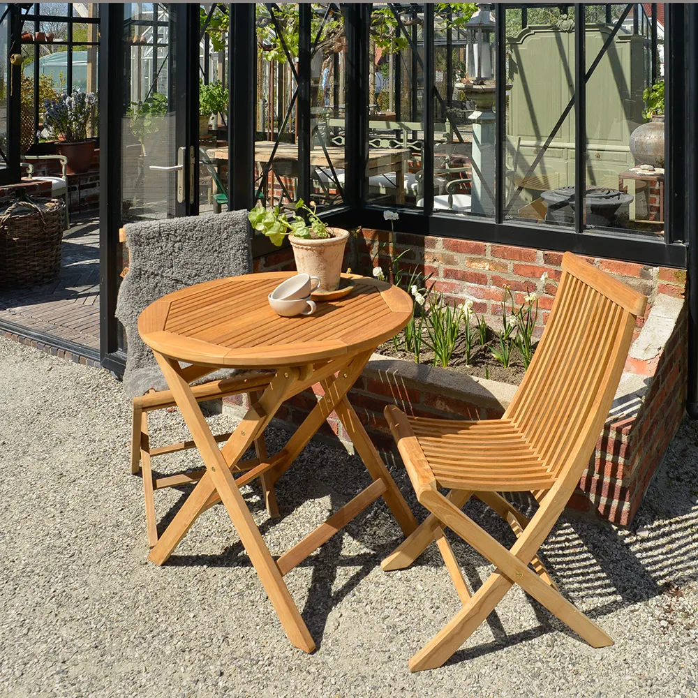 Turin Esszimmerstuhl Natur Teak