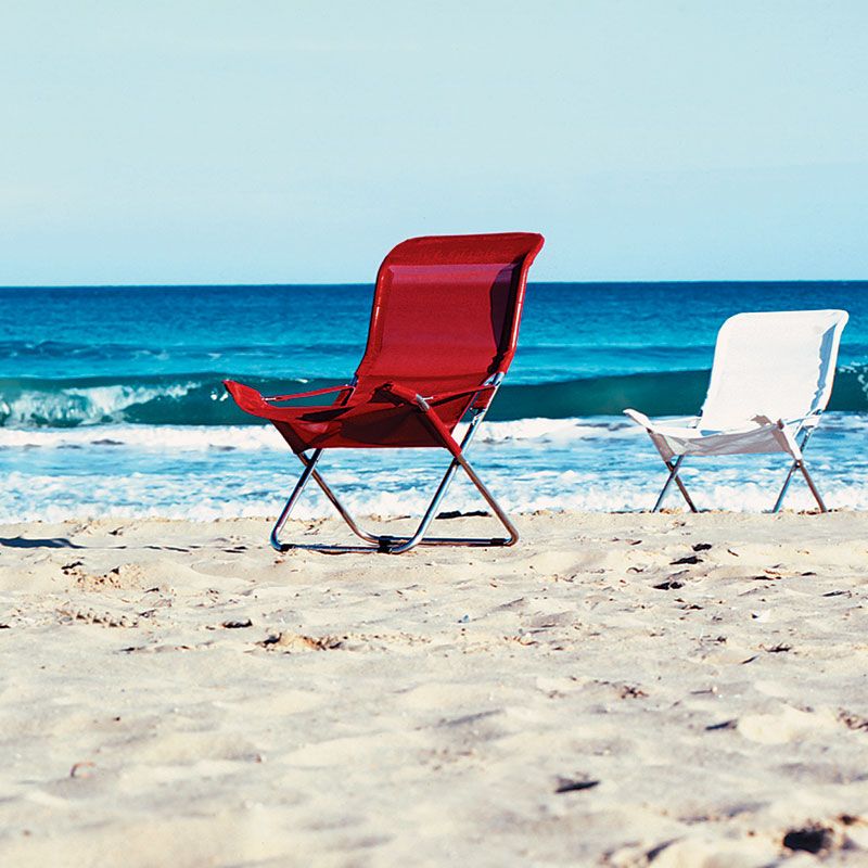 Fiesta Liegesessel schwarz Aluminium