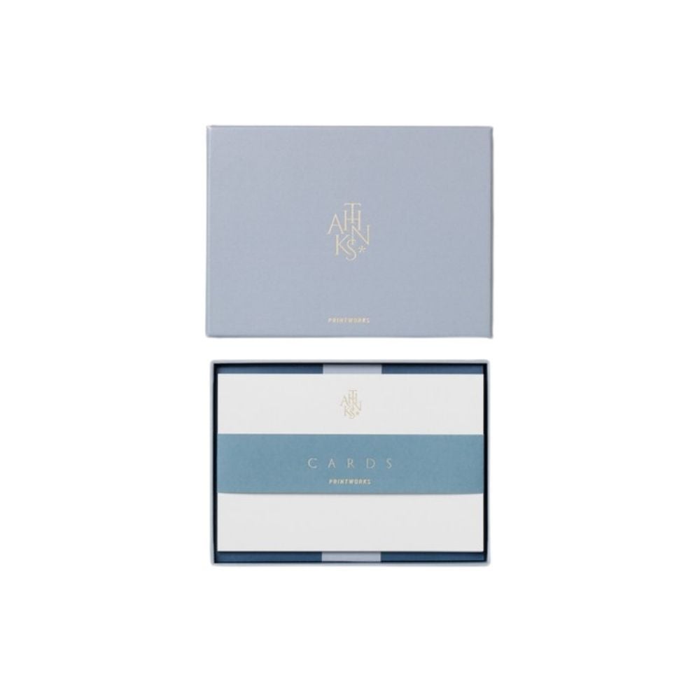 Card & Envelope Set - Thanks Blue