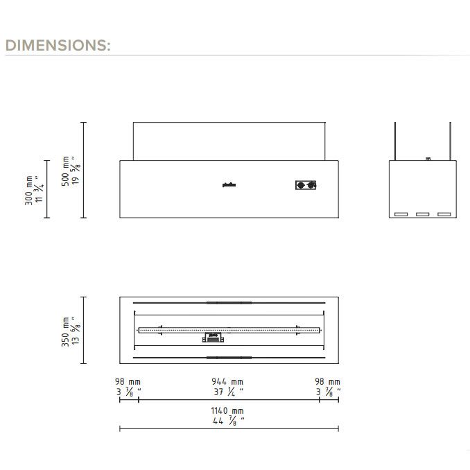 Galio Corten Manual Erdgaskamin 