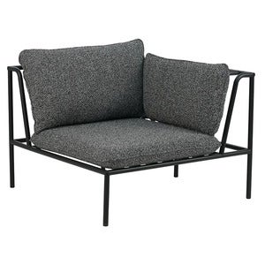 Collier Eckstück Schwarz / Teddy ant