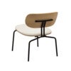 Curious Loungesessel Eiche/Schwarz Teddy White