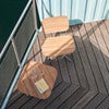 Lilium Couchtisch 60x60 cm Teak