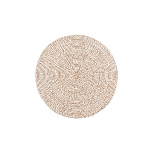  JUNI Matte natur/weiß Ø90 cm